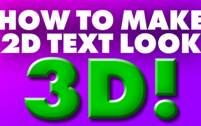 How To Make 2D Text Look 3D In Adobe Photoshop