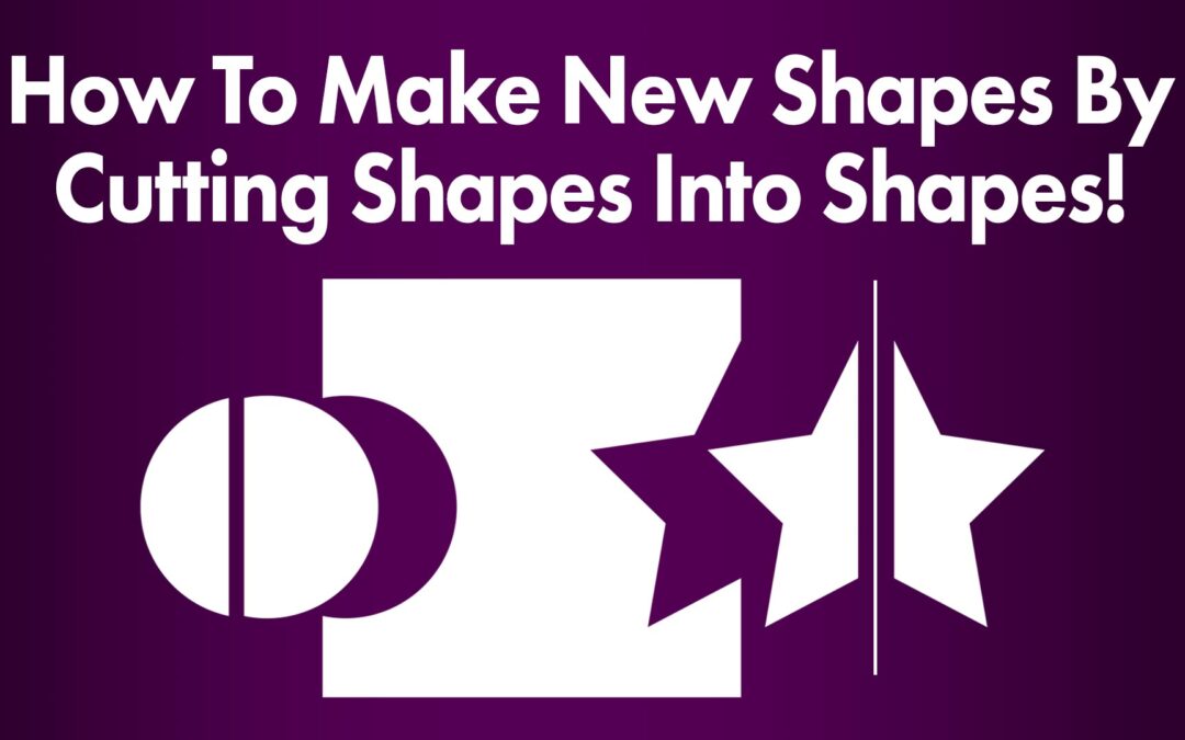 How To Make New Shapes By Cutting Shapes with Shapes In Adobe Illustrator